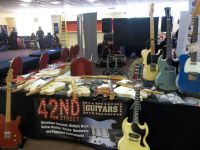 Setting up the stand at the Bristol guitar show&nbsp;&copy;&nbsp;2026&nbsp;42nd Street Guitars