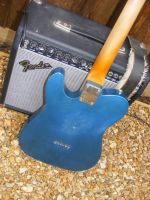Broadway 6 Lake Placid Blue over Inca Silver&nbsp;&copy;&nbsp;2026&nbsp;42nd Street Guitars