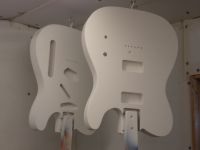 Tele and Cab bodies primed&nbsp;&copy;&nbsp;2026&nbsp;42nd Street Guitars
